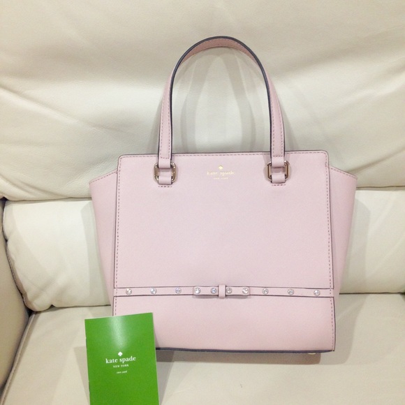 kate spade Handbags - NWOT Kate Spade Pale Pink Sparkle Satchel Purse
